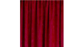 Image of a Drape - Crushed Velvet, Bright Red - 18' x 5'