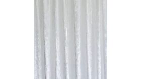 Image of a Drape - Crushed Velvet, White - 18' x 5'