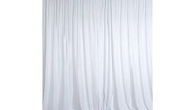 Image of a Drape - Polyester, Bright White - 18' H x 10' W