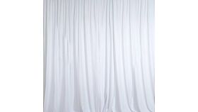 Image of a Drape - Polyester, Bright White - 18' H x 10' W