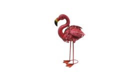 Image of a Animal - Flamingo, Pink Metal  - 20" H x 12" W