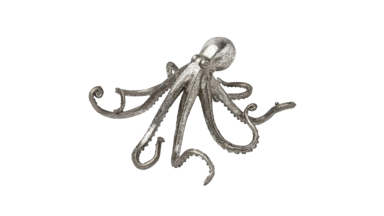Animal - Octopus, Silver - SM 4.5" H x 10" L x 9" W : goodshuffle.com
