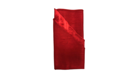 Image of a Napkin - Shantung, Red - 18"