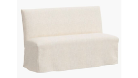 Image of a 57" Dining Bench - Linen Fabric Cover
