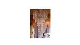 Image of a Acrylic Bead Chandelier Anastasia.