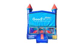 Image of a #28 = Mini bouncer BlueRed – Size 10’x10′