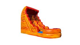 Image of a #42 = Fire Lava Slide with Pool