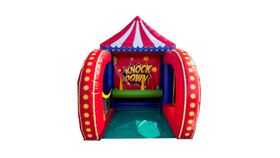 Image of a #100 = Knock Down | Carnival Game - 8x8x10ft