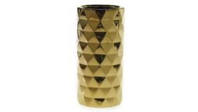 Image of a 11" Geometric  Vase (Gold)