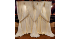 Image of a 10' x 12' Crisscross Backdrop