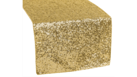 Image of a Gold Sequin Runner