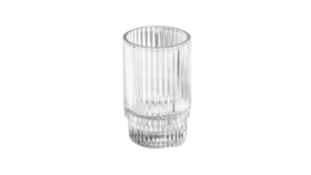 Image of a Standard Crystal Ribbed Votive with Raised Base