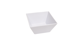 Image of a 8" Large Square White Bowl