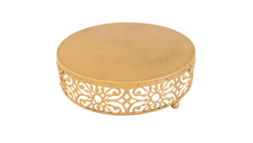 Image of a Large Gold Circular Stand