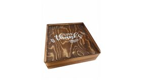 Image of a 11"x11" Wood Card Money Box