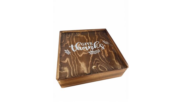 11"x11" Wood Card Money Box : goodshuffle.com