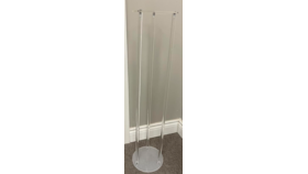 Image of a 3 Pillar Flower Stand - Acrylic