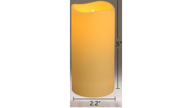 Image of a 5" LED Pillar Candles