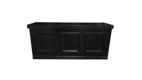 Image of a 6ft or 8ft Black Lacquer Frame Bar