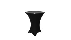 Image of a Spandex Linen Cocktail Table (Black)