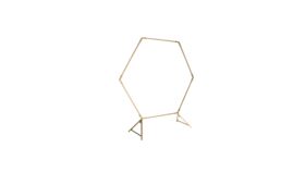 Hexagon Arch 96": Gold Metal image
