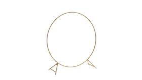 Image of a Circle Arch 72": Gold Metal