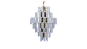 Image of a 7-tier Chandelier Brass & Glass