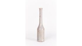 Image of a Bottle Vase: Stone Glazed Gray