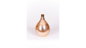 Image of a Crackle Glass Vase D11.5"x16": Gold