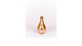 Image of a Crackle Glass Vase D7.5"x14": Gold