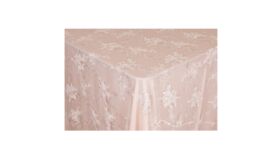 Image of a Adrianna Lace Chiavari Cap Cover: Ivory With Trim