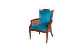 Blayke Vintage Chair: Teal Velvet image