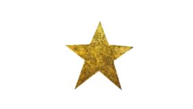 Image of a Gold Glitter Star 30" (hanging)