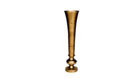 Image of a Floor Vase 13d X 53": Gold