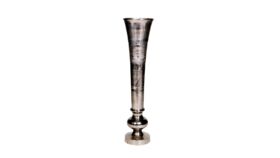 Image of a Floor Vase 13d X 53": Nickel