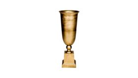 Image of a Grand Urn: Gold 43" Tall