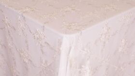 Image of a Adrianna Lace Linen: White