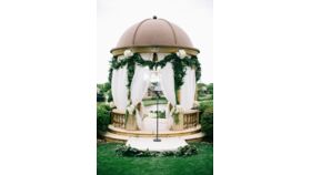 Image of a Gaillardia Gazebo Draping- All Columns Inside Draped