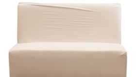 Image of a Blair Banquette 8' Velvet Slip Cover: White