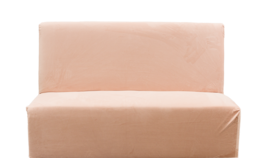 Image of a Blair Banquette 6' Velvet Slip Cover: Blush