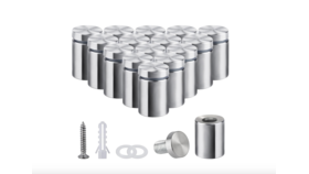 Image of a 3/4"x1" Silver Sign Standoffs