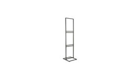 Image of a 3 Tiered Custom Sign Holder