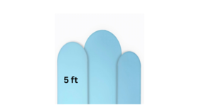 Image of a Arch Cover - 5' - Baby Blue