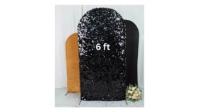 Image of a Arch Cover - 6' - Black Shimmer