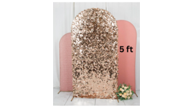 Image of a Arch Cover - 5' - Rose Gold
