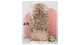 Image of a Arch Cover - 4' - Rose Gold