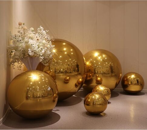Gold Mirror Ball - Inflatable - 48