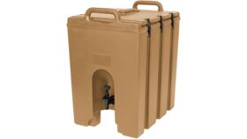 Image of a 10 Gallon Tan Beverage Dispenser